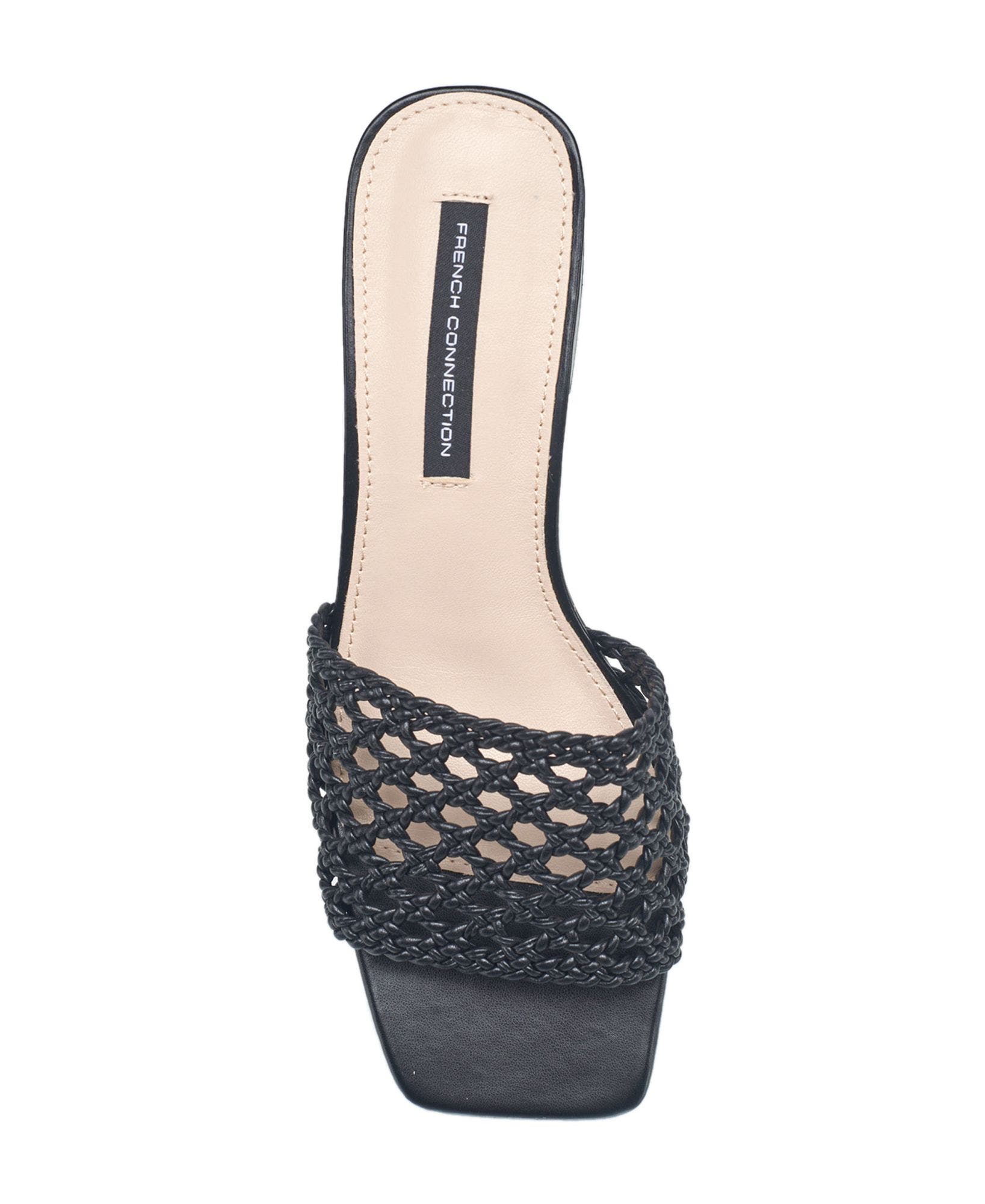 Waves Woven Mule, Alternate, color, Black