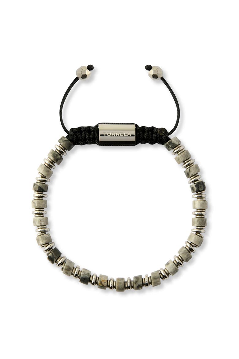 Labradorite Heishi Beaded Bracelet, Main, color, Labradorite