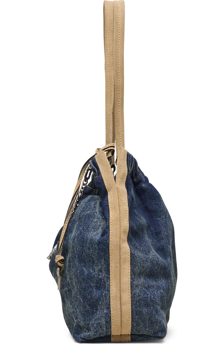 Marc Jacobs The Cristina Denim Tote, Alternate, color, Dark Wash Indigo