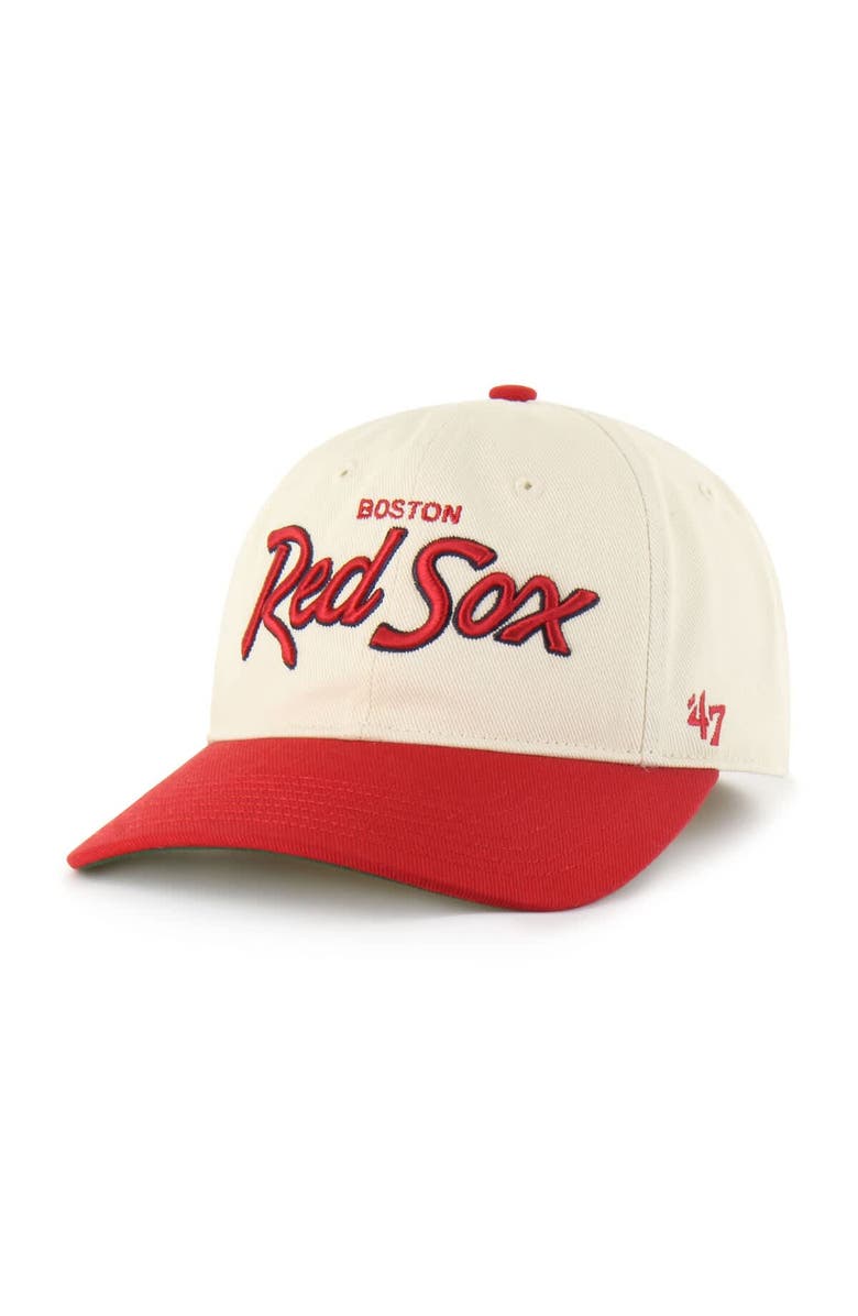 '47 Men's '47 Natural Boston Red Sox Crosstown Franchise Fitted Hat, Main, color, Natural