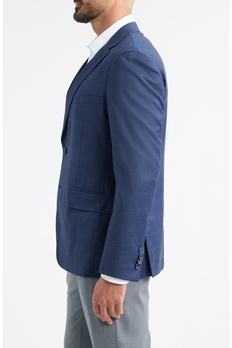 Navy Windowpane Check Wool Blend Suit Jacket, Alternate, color, NAVY