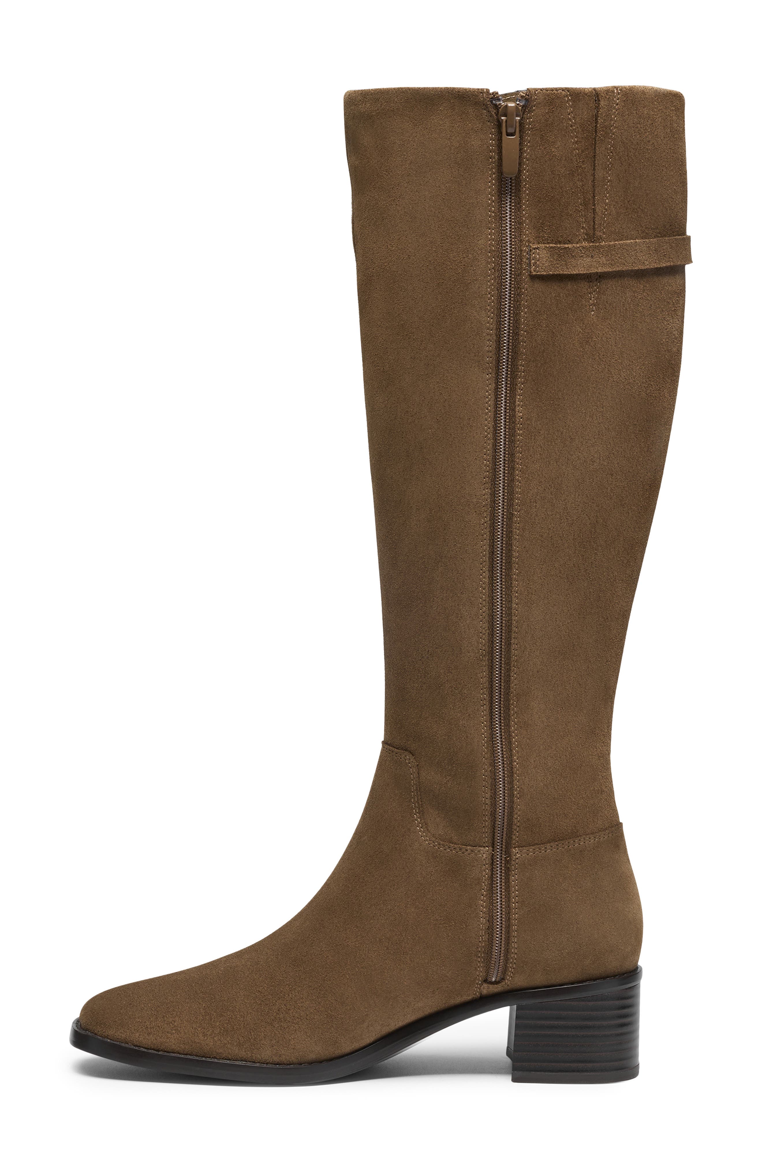 Wrenn Hi Knee High Boot, Alternate, color, WALNUT SUEDE