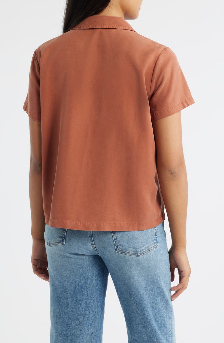 Cloth & Stone Flowy Button-Up Shirt, Alternate, color, Topaz Honey