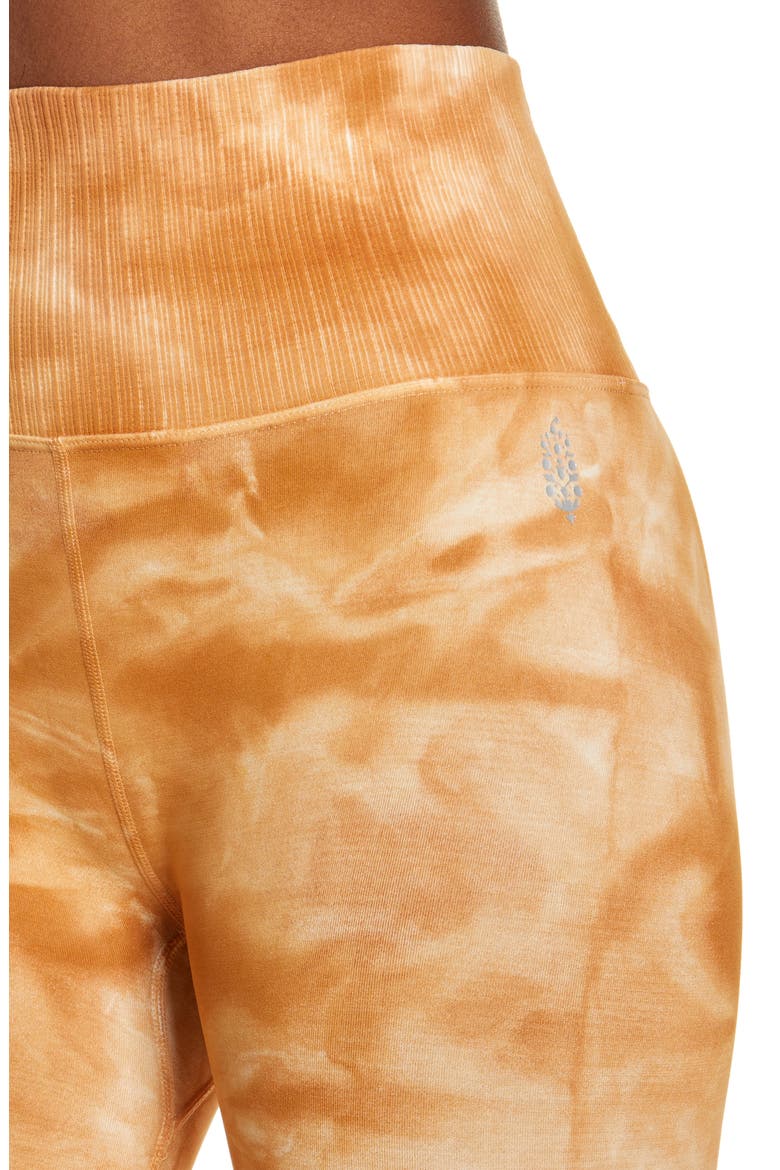 FP Movement Om Shanti Tie Dye Leggings, Alternate, color, BURT TOPAZ