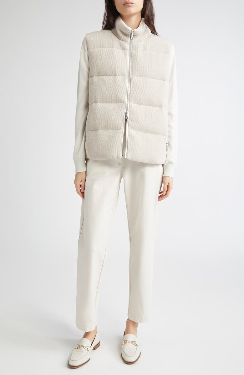 Eleventy Sparkle Quilted Down Vest, Alternate, color, 