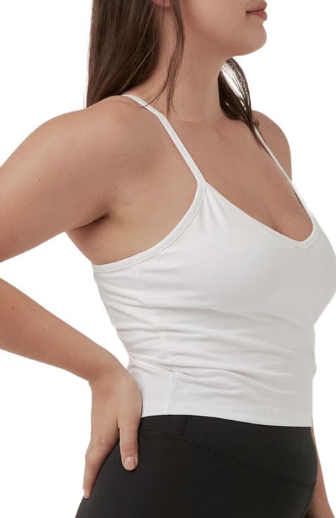 Organic Cotton Everyday Shelf Bra Cropped Camisole 3-Pack