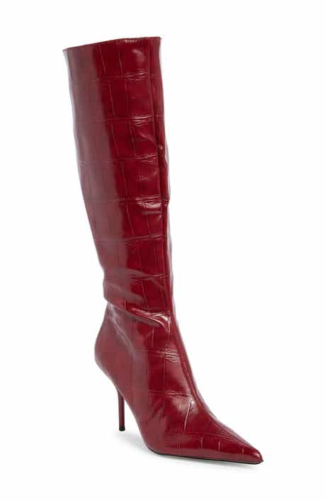 Pallmer Croc Embossed Faux Leather Boot
