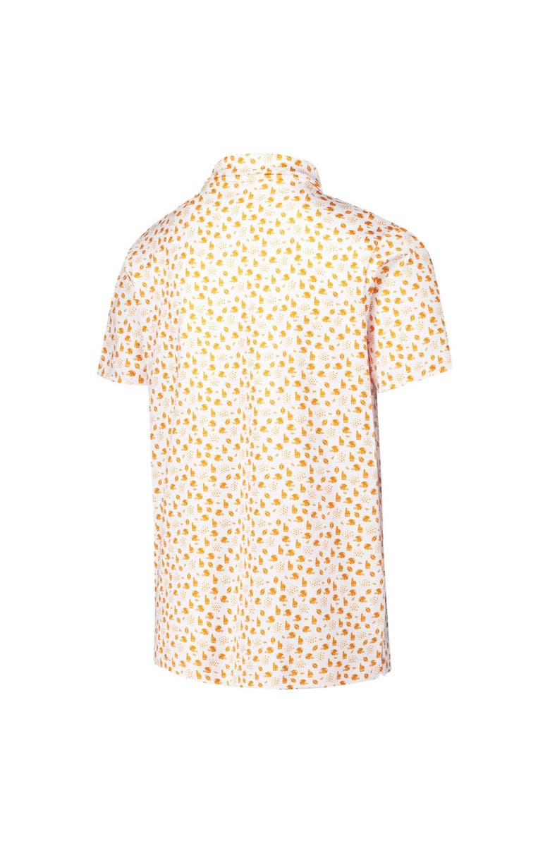 GARB Youth Garb White Tennessee Volunteers Earnest Allover Print Polo, Alternate, color, 