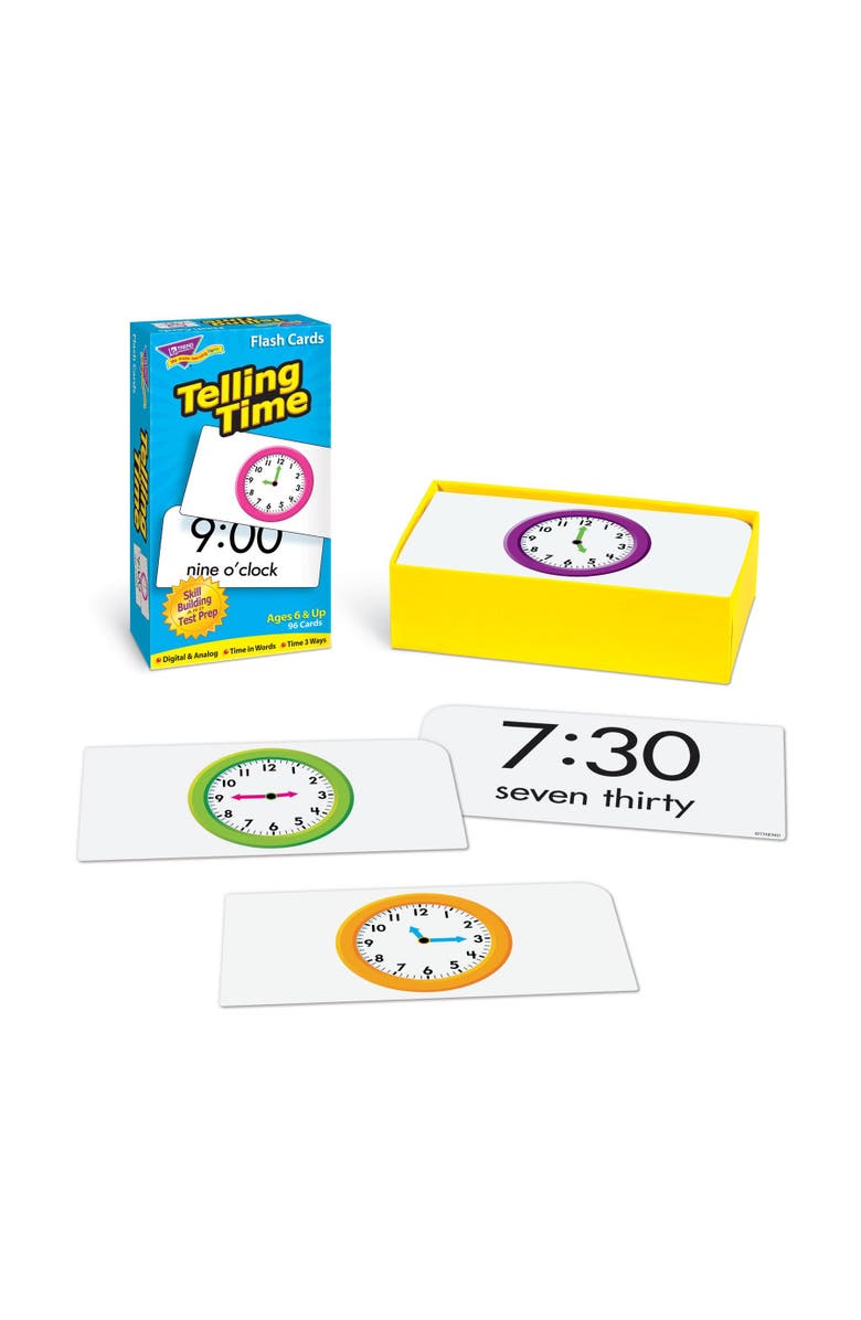 TREND Enterprises Telling Time Skill Drill Flash Cards, Alternate, color, Multicolored