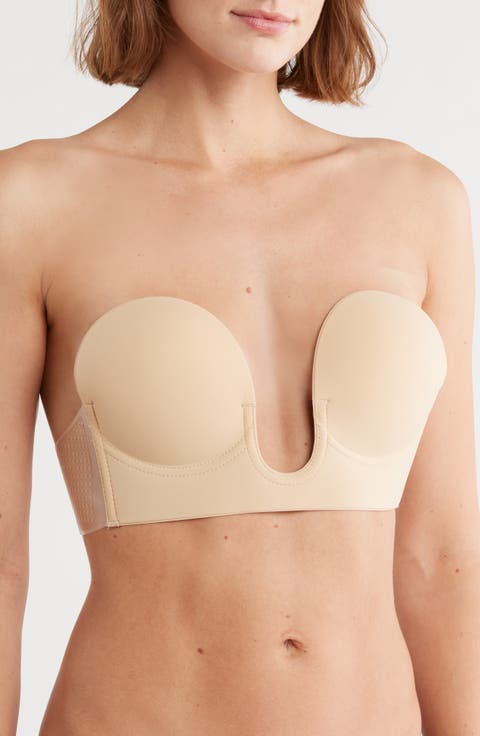 Backless Strapless Adhesive Underwire Bra