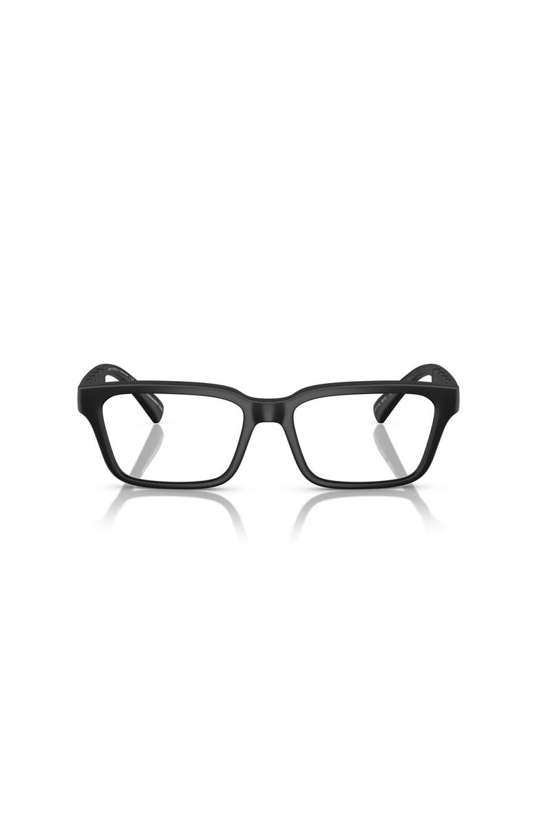 Armani Exchange 55mm Rectangle optical glasses, Alternate, color, Black