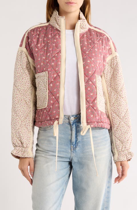 Bloom Bash Quilted Bomber Jacket