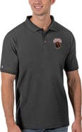 ANTIGUA Men's Antigua Anthracite Montana Grizzlies Legacy Pique Polo