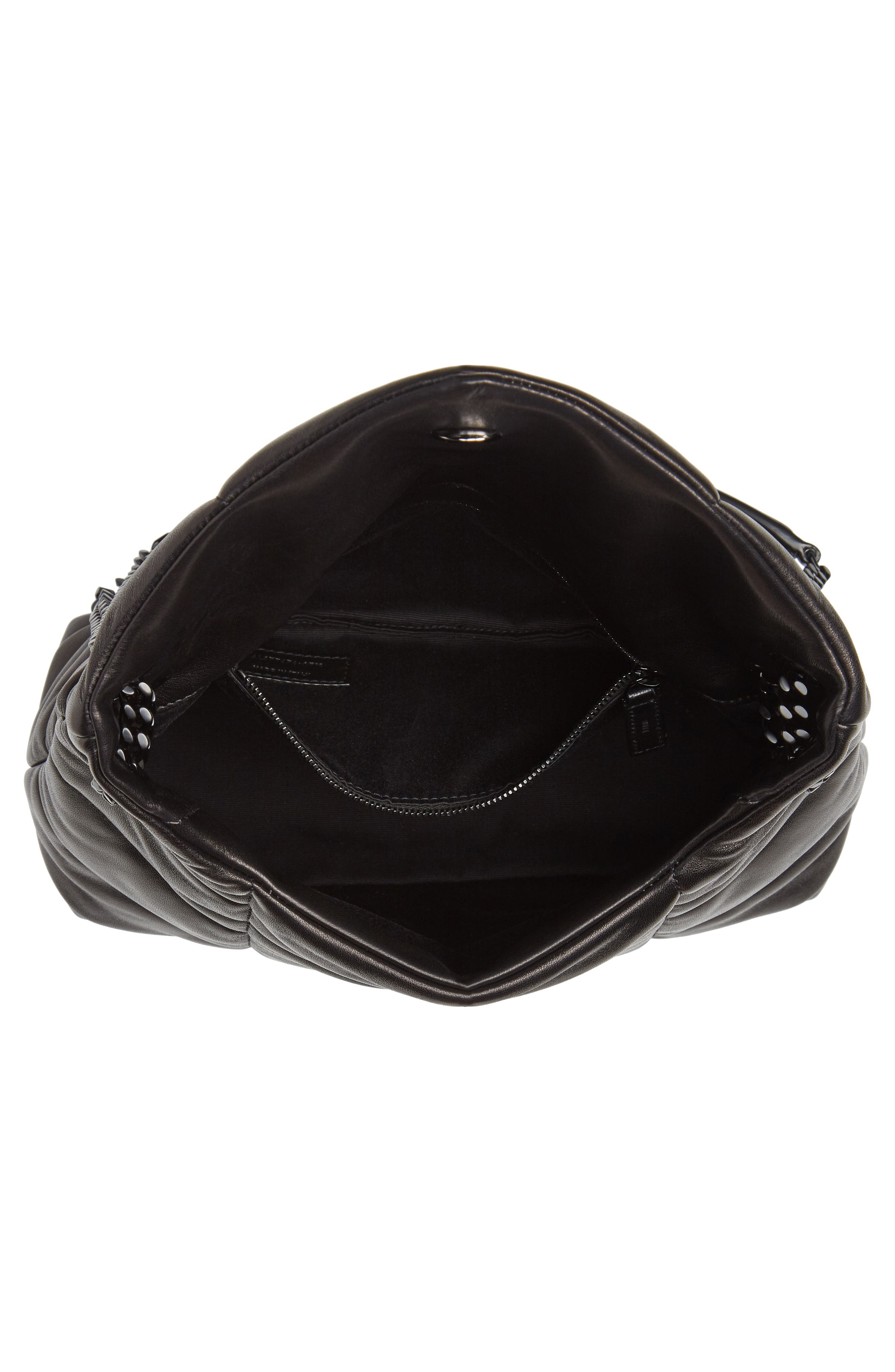 Saint Laurent Small Loulou Leather Puffer Bag, Alternate, color, 