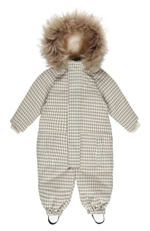 Kids' Ski Faux Fur Hooded Snowsuit (Baby & Toddler)