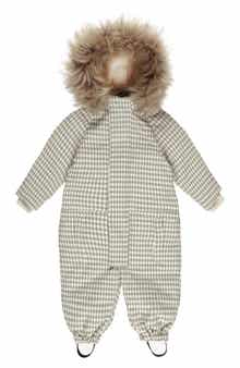 Rylee + Cru Kids' Ski Faux Fur Hooded Snowsuit