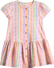 NEXT Kids' Abstract Stripe Woven Dress