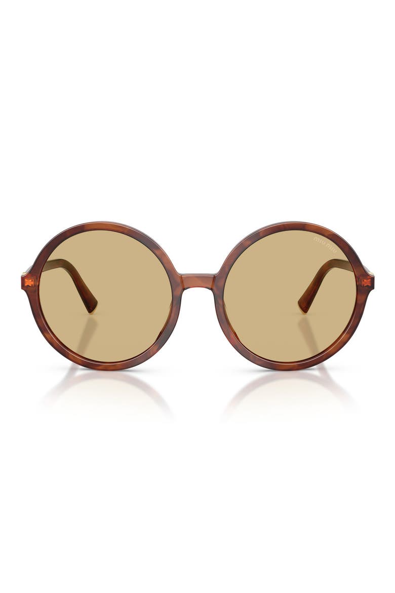 59mm Gradient Round Sunglasses, Main, color, STRIPED TOBACCO / YELLOW