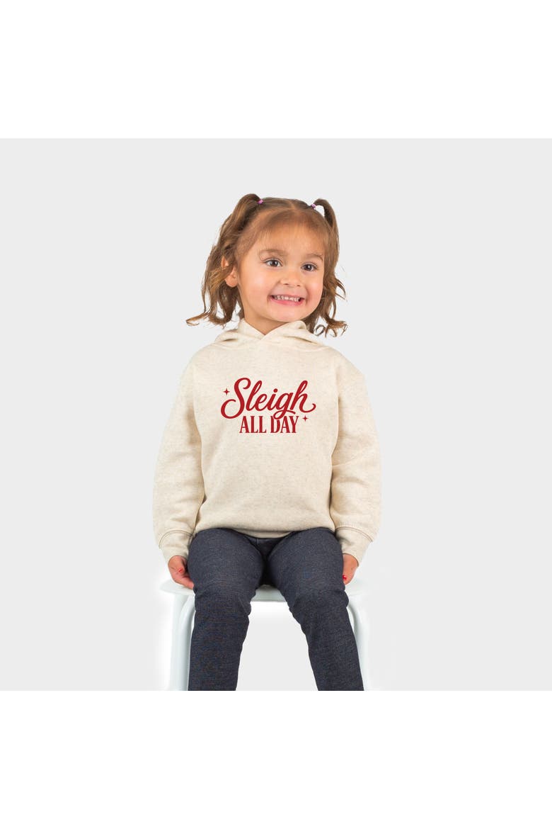 Sleigh All Day Stars Hoodie Toddler, Main, color, Natural