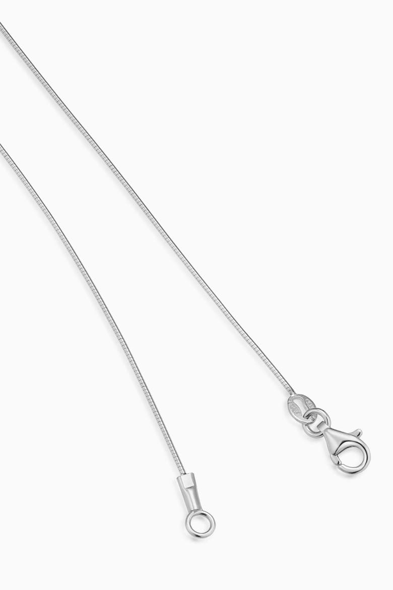 Sterling Silver Adore Me Heart Necklace, Alternate, color, Silver
