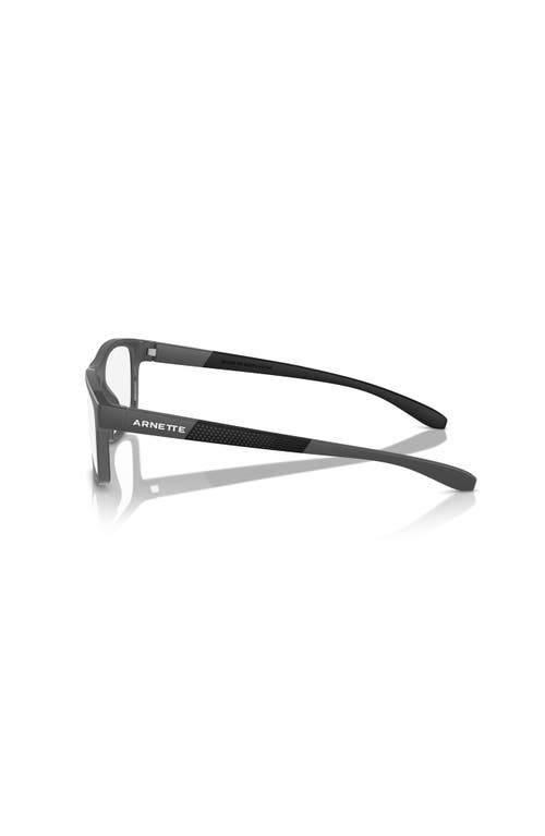 Arnette 56mm Rectangle Optical Glasses In Gray