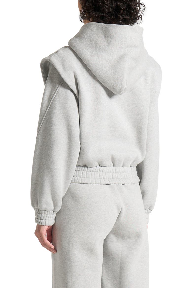 Louna Wide Shoulder Zip Through Hoodie, Alternate, color, Grey