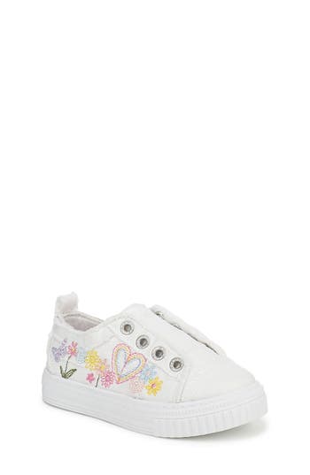 Shop Blowfish Malibu Kids' All Play Slip-on Sneaker In White Canvas