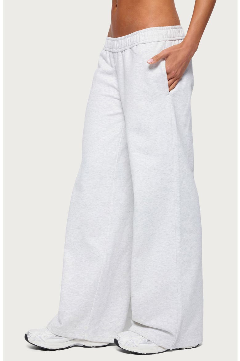 Byrdi Low Rise Wide Leg Sweatpants, Alternate, color, GRAY-MELANGE
