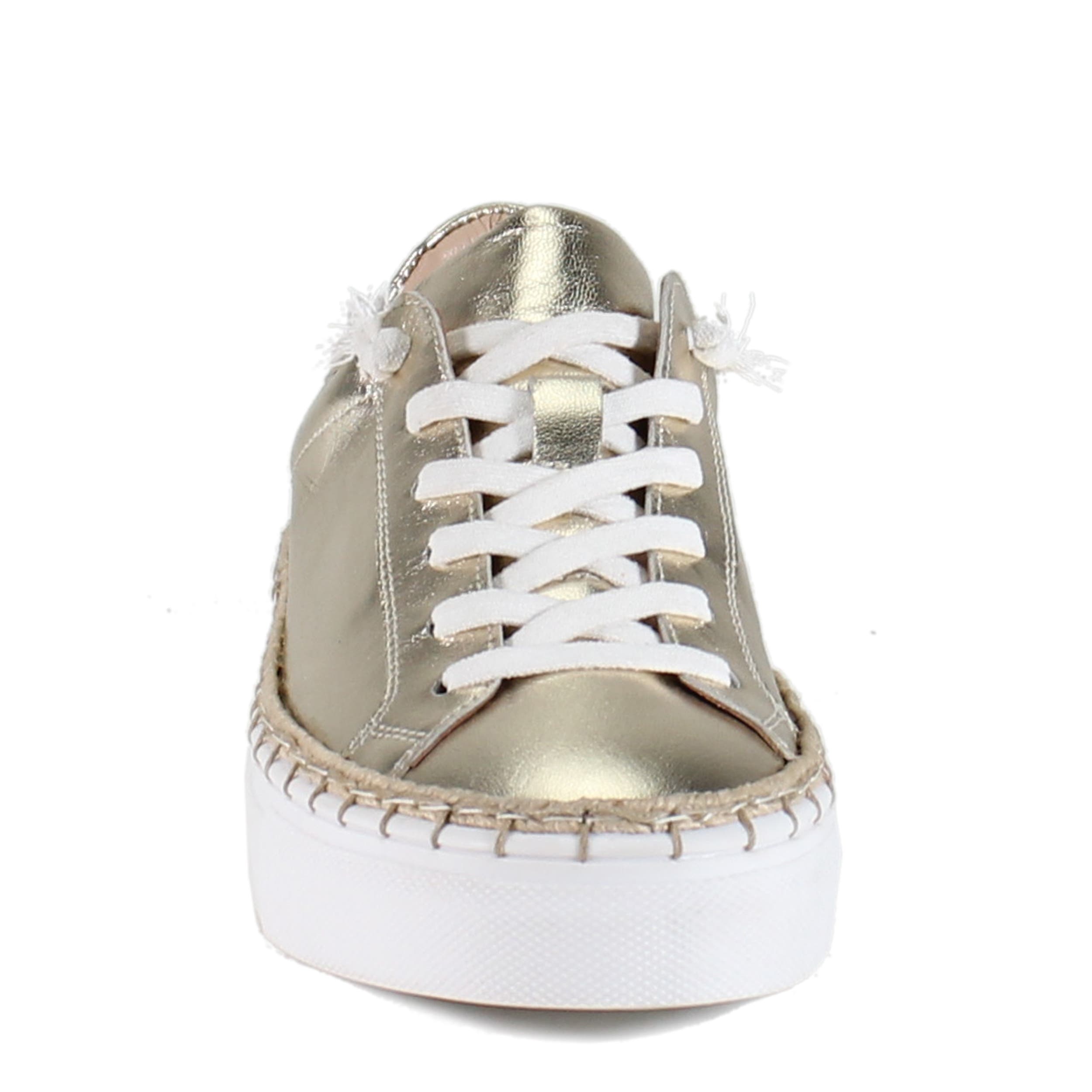 DibaTrue EM BELISH Metallic Leather Lace Up Sneaker, Alternate, color, Light Gold