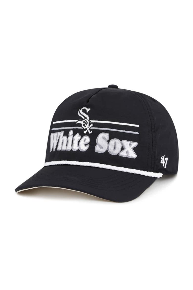 Men's '47 Black Chicago White Sox Campscape Hitch Adjustable Hat, Main, color, Black