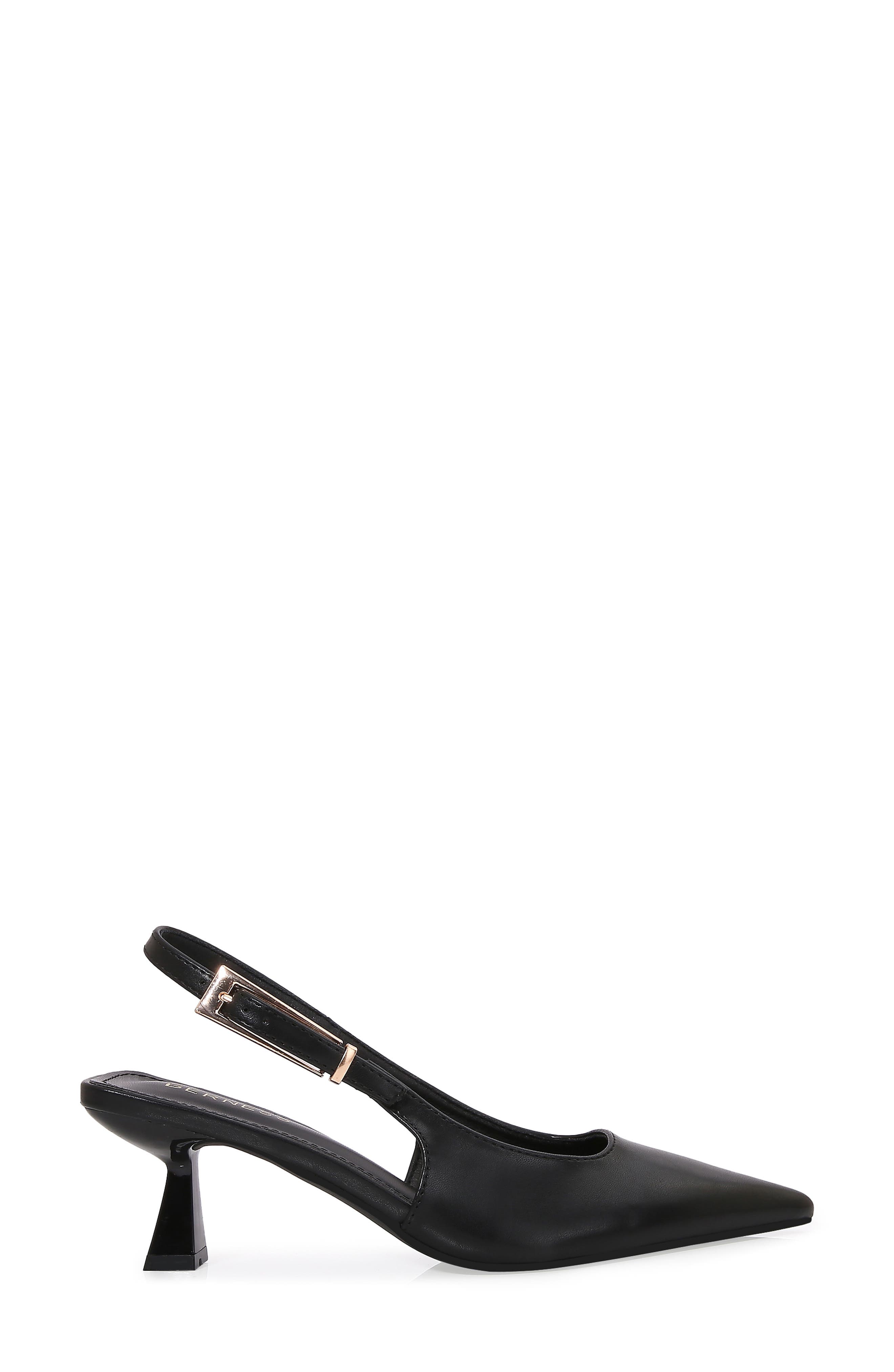 BERNESS Cassandra Slingback Kitten Heel Pump, Alternate, color, Black