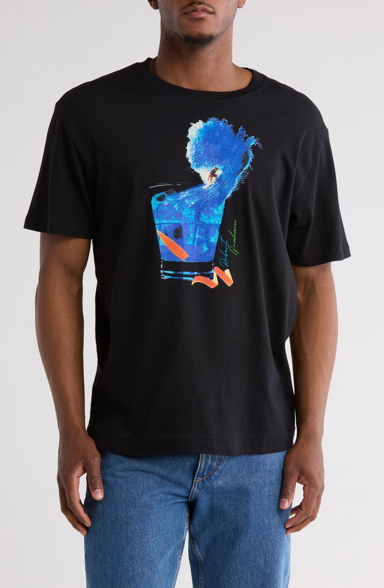 Robert Graham Surf N Sip Cotton Graphic T-Shirt, Main, color,