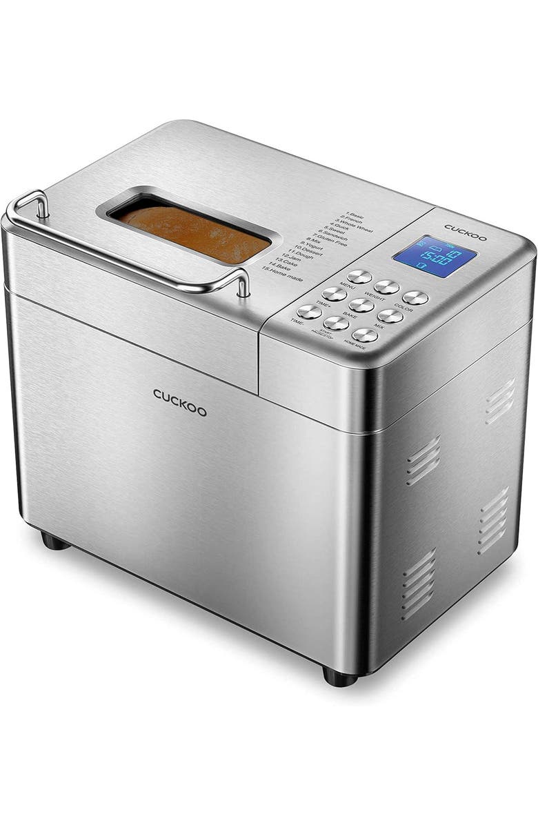 Cuckoo CBM-AAB101S 2 lb. Multi-Functional Bread Maker with 17 Menu Options, Main, color, Silver