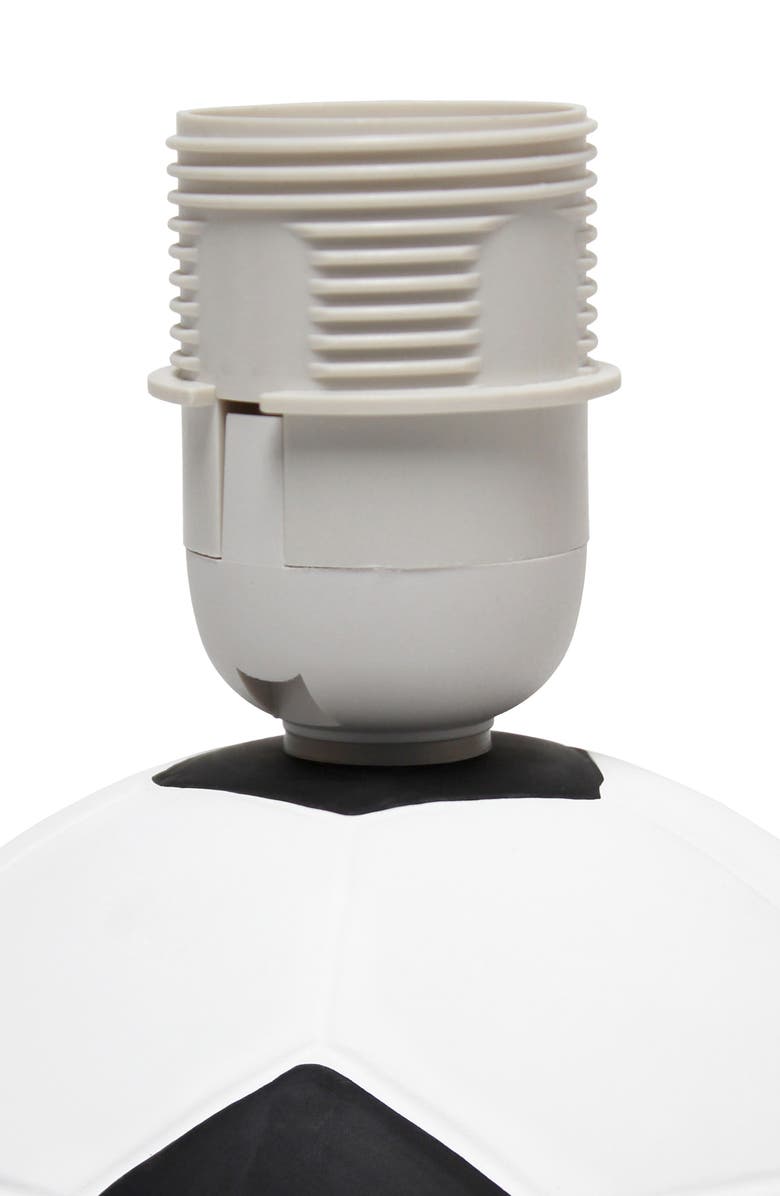 LALIA HOME Soccer Table Lamp, Alternate, color, White/Black