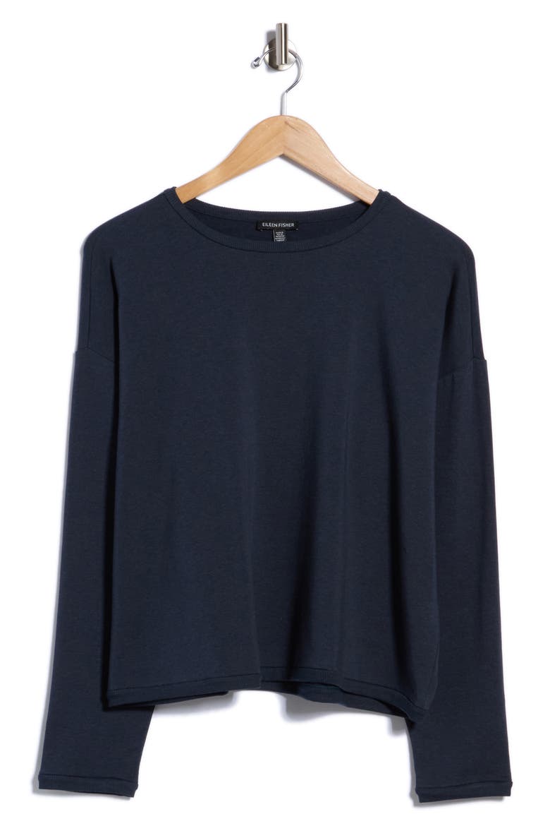 Boxy Terry Top, Alternate, color, DEEP ADRIATIC