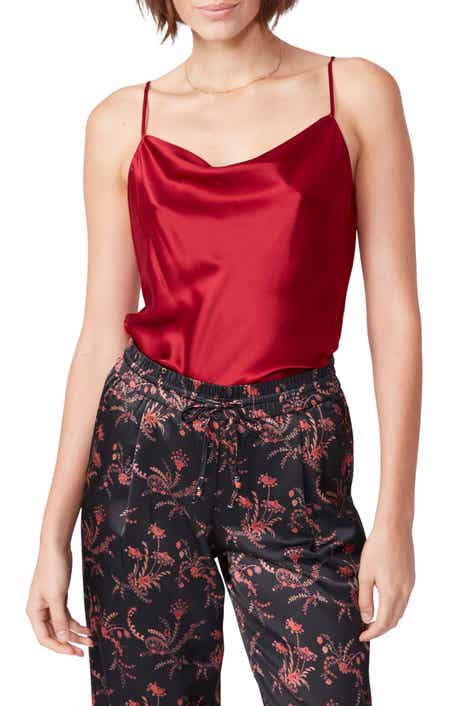 PAIGE Giovanna Cowl Neck Silk Bodysuit