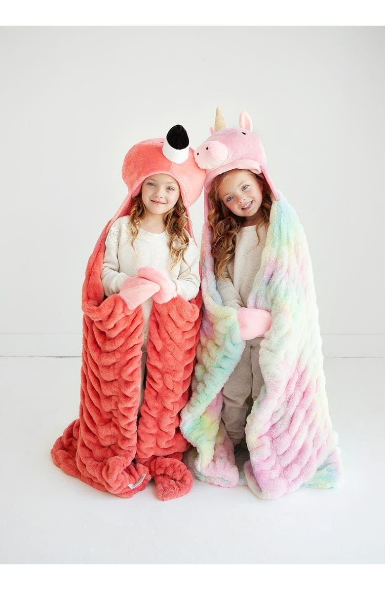 Minky Couture Huggable Unicorn, Alternate, color, Rainbow, Pink