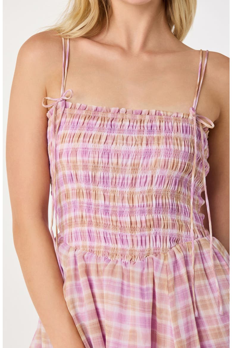 Lahela Plaid Sundress, Alternate, color, PINK PLAID