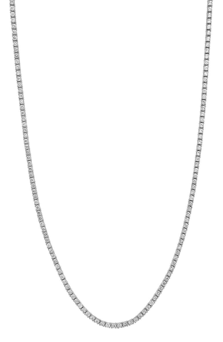 Bony Levy 18K White Gold Tennis Necklace, Main, color, 