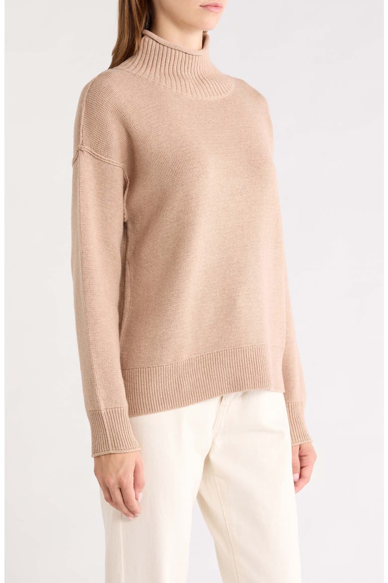 Maggie Rollneck Sweater, Alternate, color, ALMOND