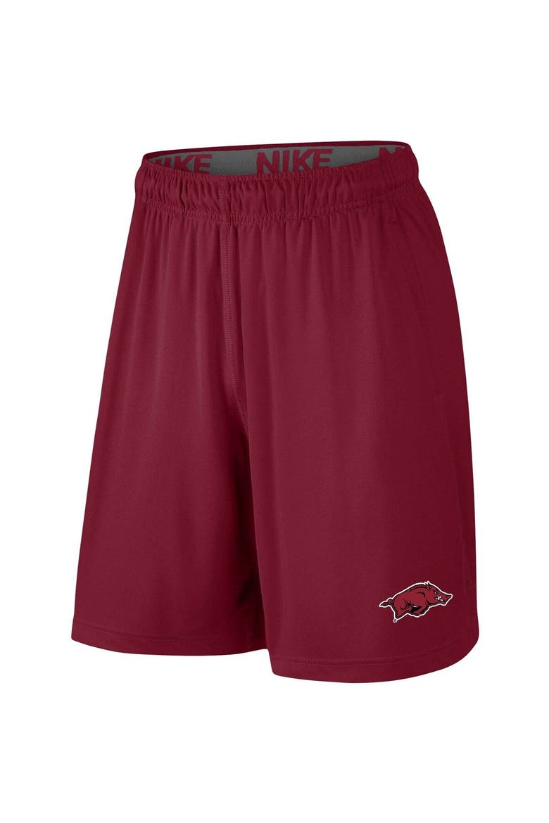 Men's Nike Cardinal Arkansas Razorbacks College Primary Logo 2.0 Fly Performance Shorts, Alternate, color, Cardinal