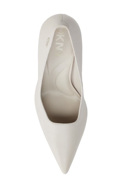 Dkny Cintha Pointed Toe Pump In Soft White