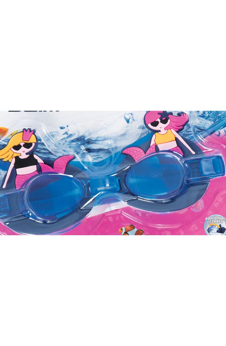 Hydro-Swim Character Kids Goggles, Mermaid, Alternate, color, Multicolored