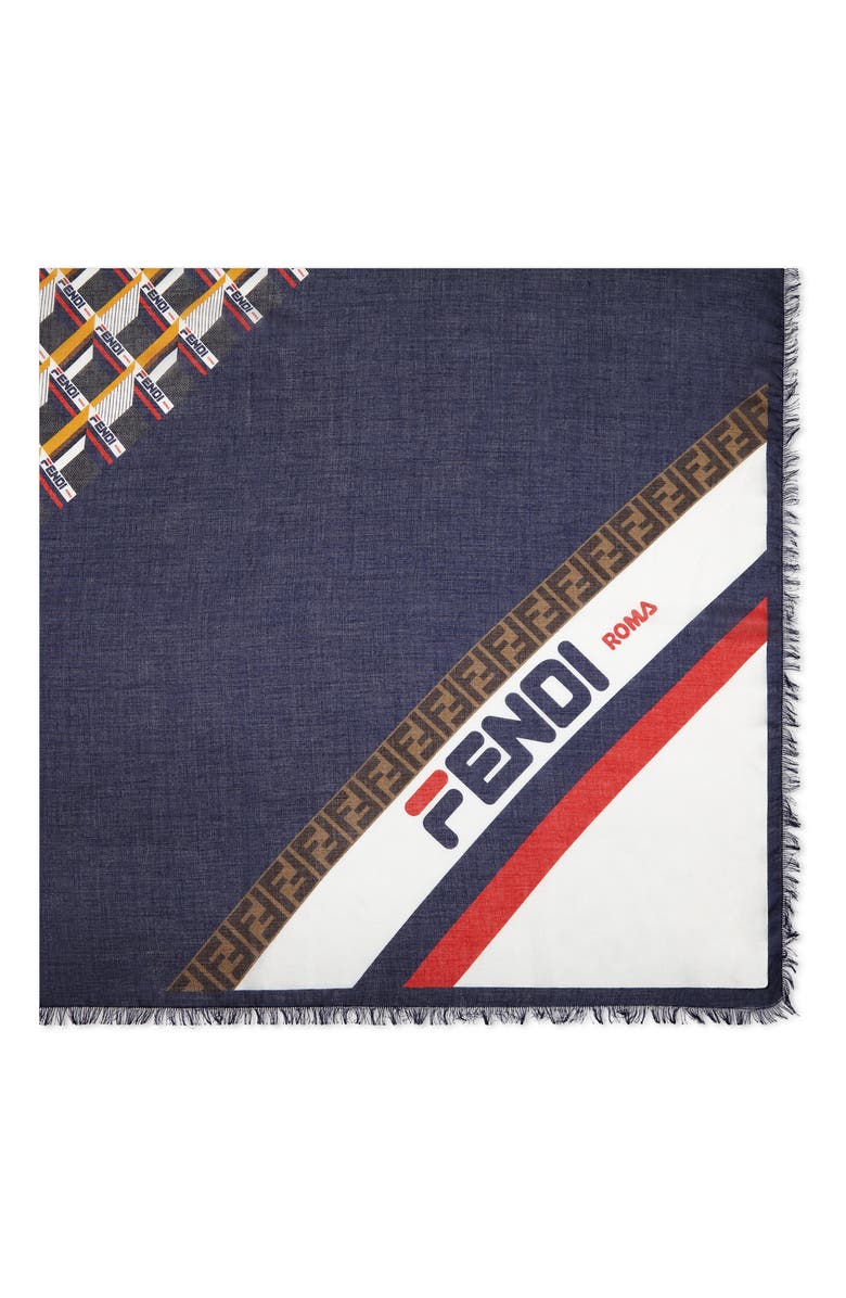 Fendi x FILA Print Maxi Stole, Main, color,