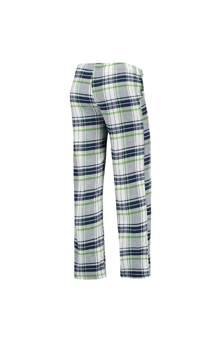 CONCEPTS SPORT Women's Concepts Sport College Navy/Neon Green Seattle Seahawks Accolade Flannel Pants, Alternate, color, 