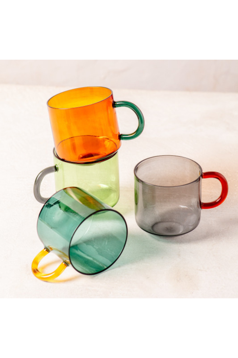 Niko Glass Mug, Alternate, color, Green