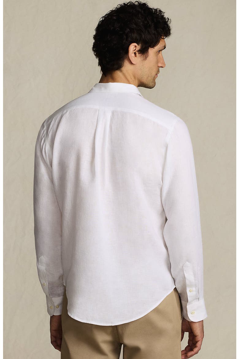 Long Sleeve Linen Shirt, Alternate, color, White