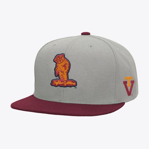 Men
s Mitchell 
Ness  Gray/Maroon Virginia Tech Hokies Plaid OG Snapback Hat