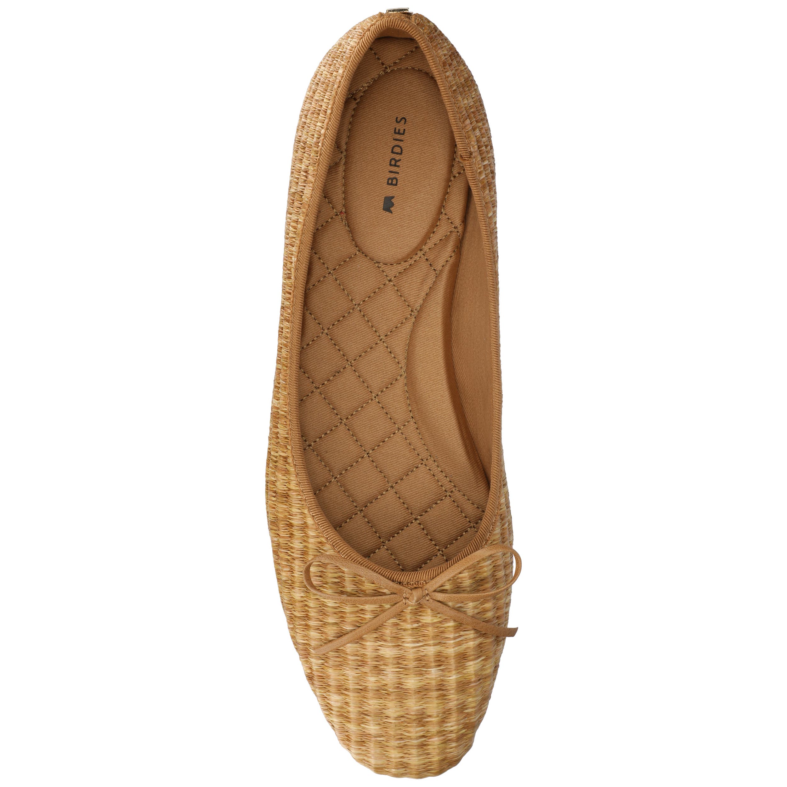 Birdies The Songbird Flat, Alternate, color, Tan Raffia