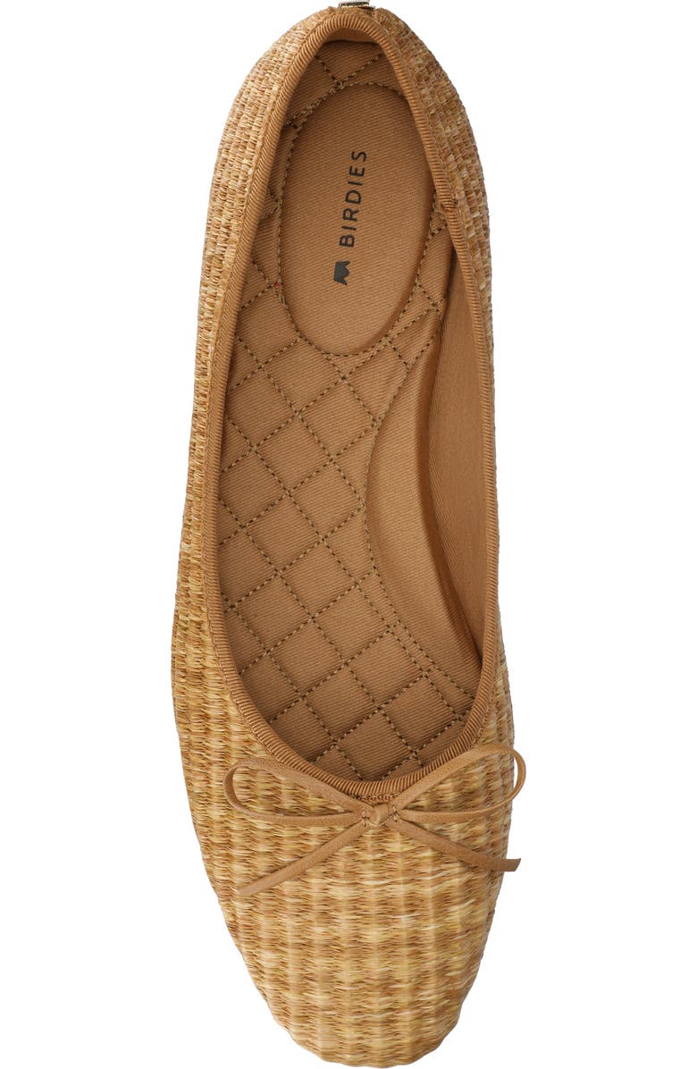 Birdies The Songbird Flat, Alternate, color, Tan Raffia